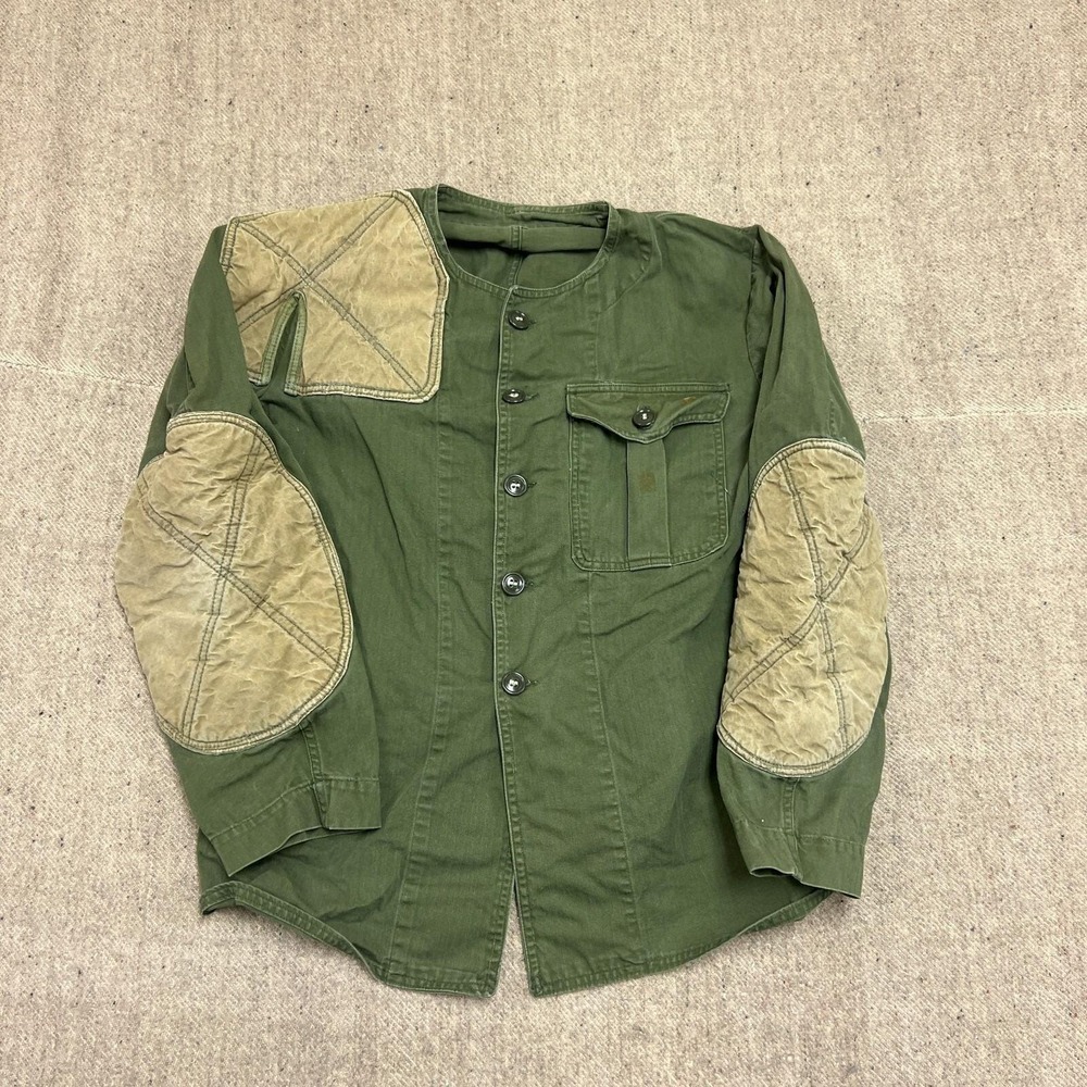 Vintage‎ HBT Shooting Jacket Mens Medium Green 1950s USMC US Army